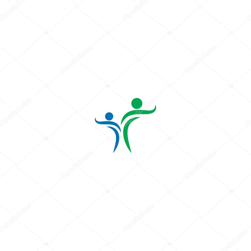 Community logo icon colorful illustration