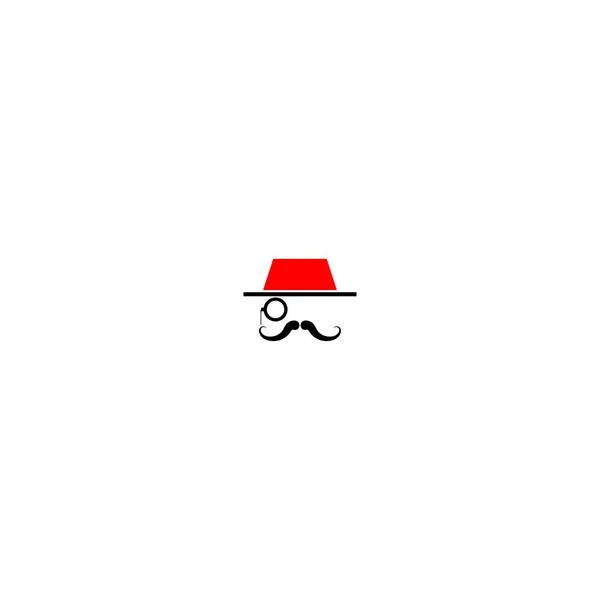 Cappello Logo Icona Vettoriale Illustrazione — Vettoriale Stock