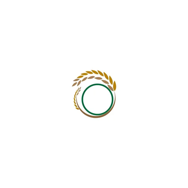 Rice Logo Icon Concept — Stock Vector