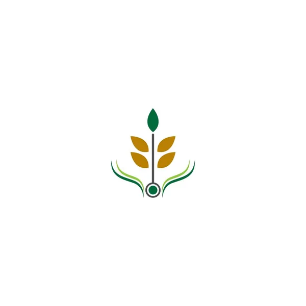 Rice Logo Icon Concept — Stock Vector