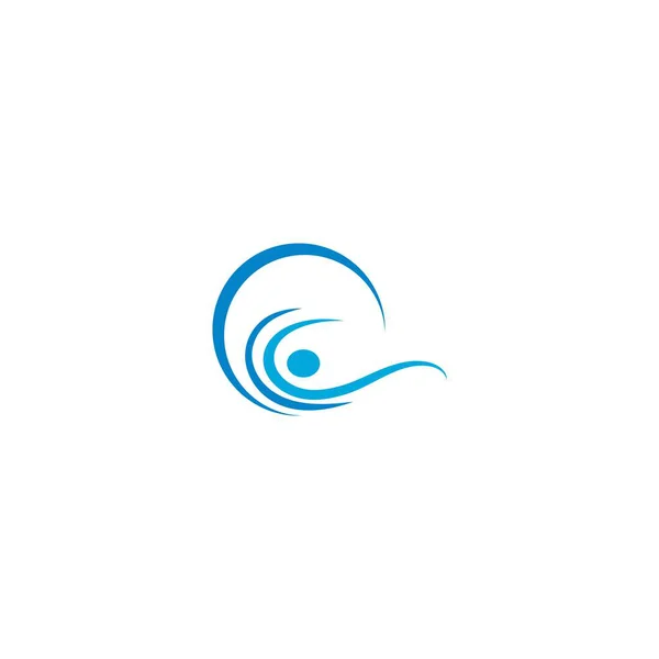 Ícone Onda Ilustração Vetor Logotipo —  Vetores de Stock