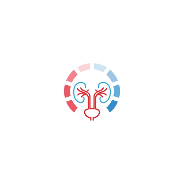 Üroloji logosu, böbrek logosu, sağlıklı illüstrasyon