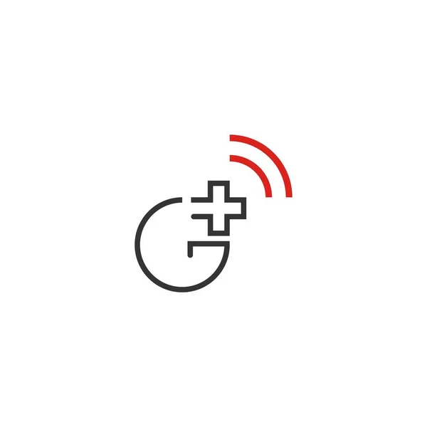 Bağlantı Logo Illüstrasyonu — Stok Vektör