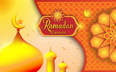 Ramazan Vektörü arkaplan ayındaki oruç kırılmadan önceki atmosfer EPS 10