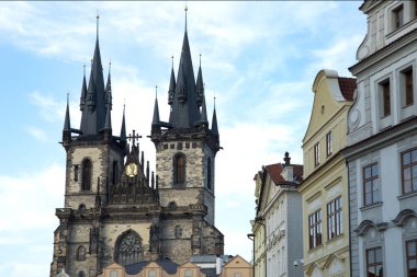 Görünüm Charles Bridge, Prague, Çek Cumhuriyeti.