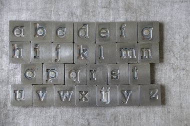 vintage alfabesi harfleri vintage Press