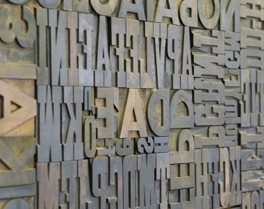 vintage Press Vintage harfler