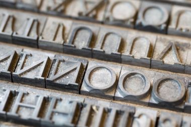 vintage Press Vintage harfler