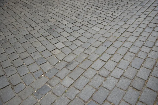 Estrada de pedra da área de granito em Praga — Fotografia de Stock