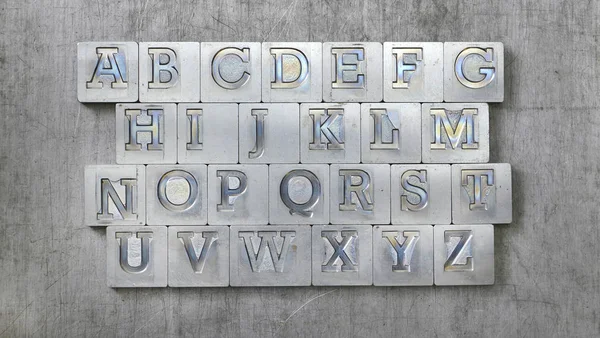 alphabet, vintage letters from vintage press