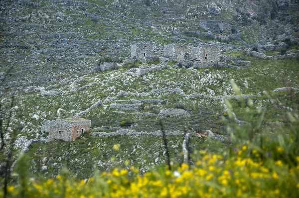 Ancien village traditionnel de Vathia à Mani, Grèce — Photo
