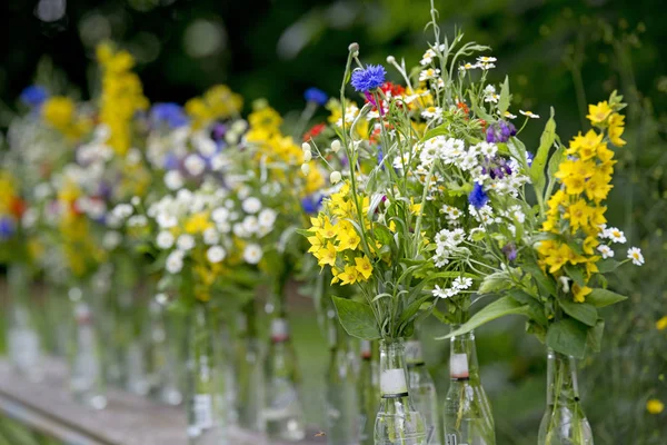 Summerflowers in vase — Stock Photo, Image