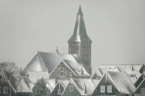 Tradicional Aldeia Holandesa Marken Nos Países Baixos — Fotografia de Stock