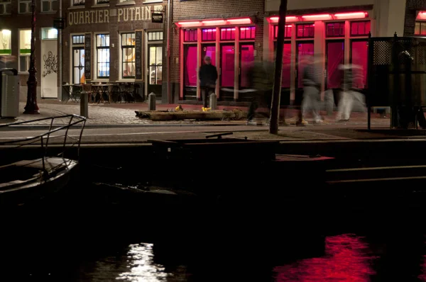 Rosso Districht Amsterdam Paesi Bassi — Foto Stock