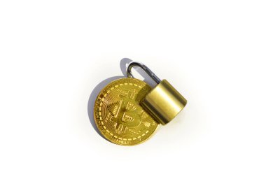 bitcoin cryptocurrency para için tuş kilidi