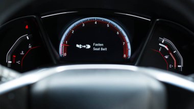 Araba Pano bilgileri s için emniyet kemeri uyarı işareti tutturmak