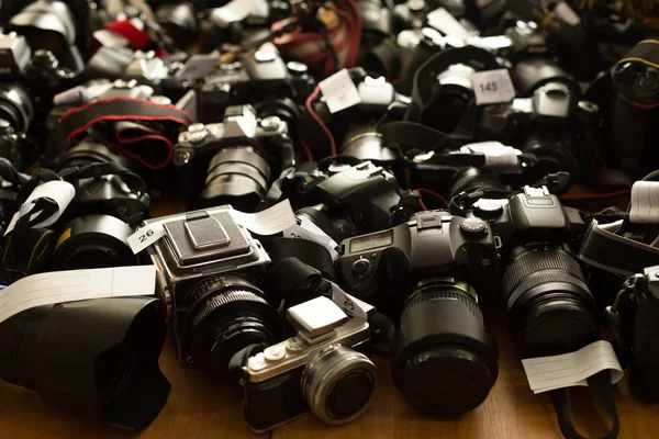 Verschiedene Hersteller von Kameras — Stockfoto