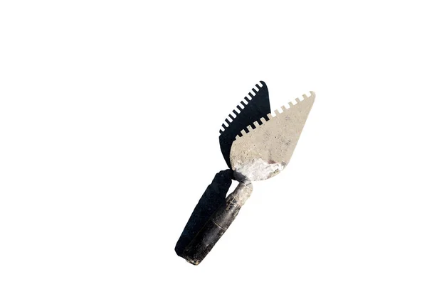 Used construction trowel isolated — Stock Photo, Image