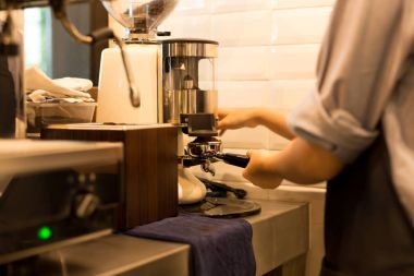 Taze öğütme kahve Barista kahve çekirdekleri kavrulmuş 