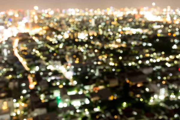 Bangkok Tayland soyut kentsel gece ışık bokeh defocused 