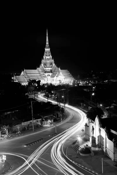 Wat sothorn wararam worawihan templo choeng sao provincia Tailandés — Foto de Stock