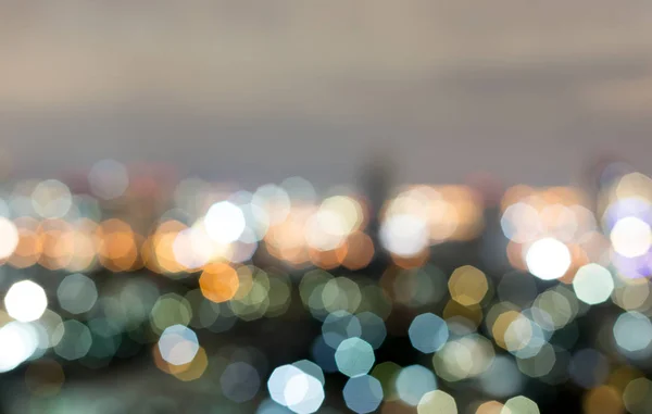 Sfondo astratto bokeh città luci — Foto Stock