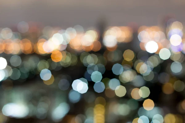 Sfondo astratto bokeh città luci — Foto Stock