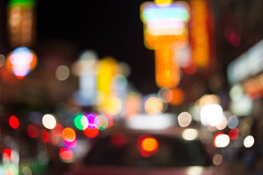 Soyut bulanık ışık bokeh trafik 