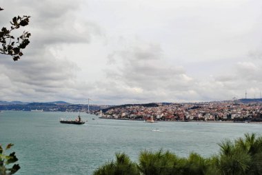 view of the Sea of Marmara and the city of Istanbul, Turkey