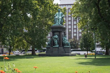 Budapeşte, Macaristan Ağustos 2019: Ferencz Deak 'ın Macar Devlet Bakanı Eski Macaristan Diyeti Bakan Yardımcısı 1803 - 1876