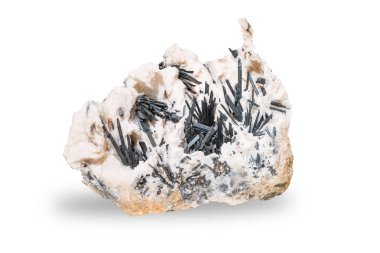 Stibnite (Antimonite), kristaller - Niccioleta, Toskana, İtalya