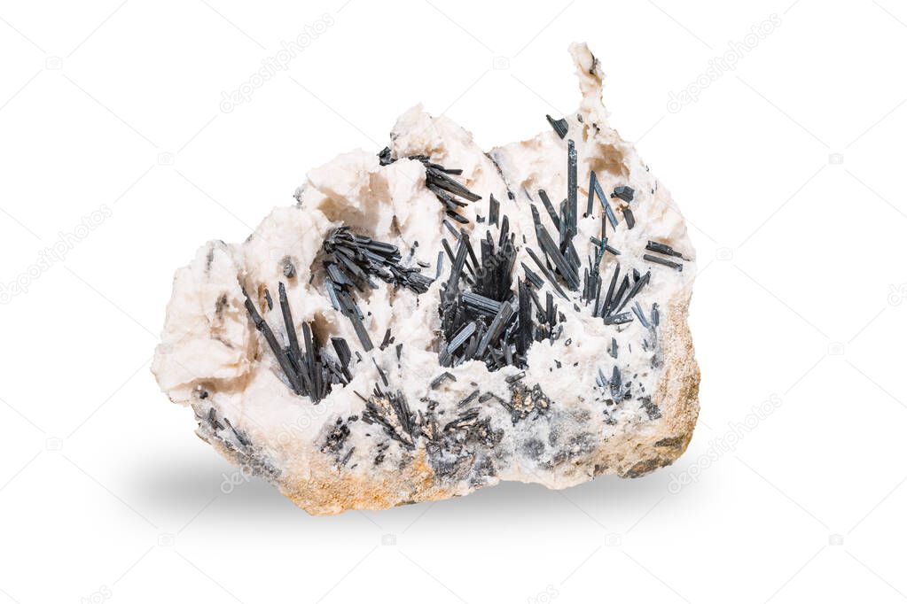 Stibnite (Antimonite), crystals - Niccioleta, Tuscany, Italy