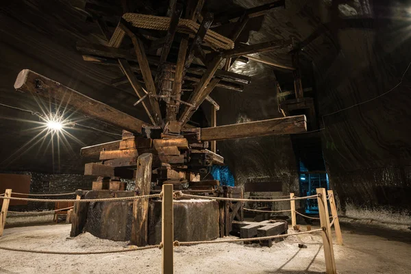 Salina Turda Daki Vinç Salonu Romanya Nın Cluj Ilinin Ikinci — Stok fotoğraf