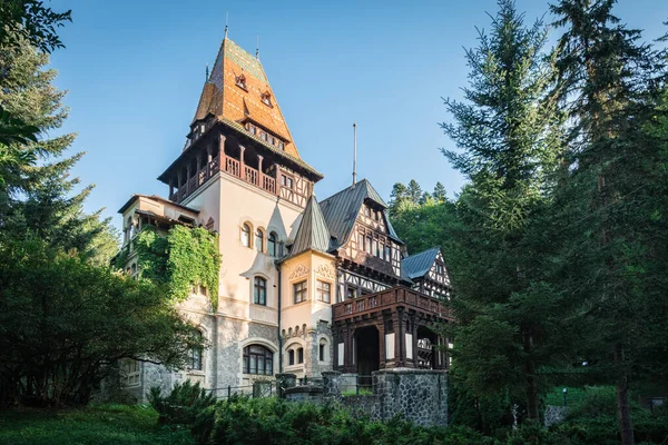 Pelisor Castle Famous Summer Residence King Charles Sinaia Peles Castle — Stock Photo, Image