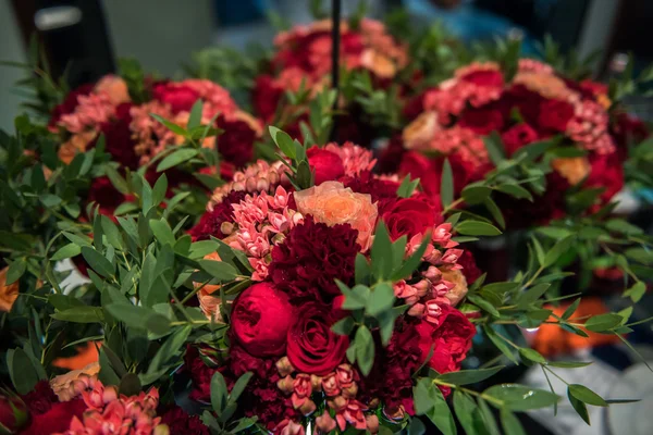 Bouquet de mariage rouge orange — Photo