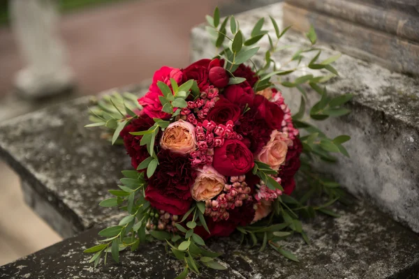 Bouquet de casamento laranja vermelha — Fotografia de Stock