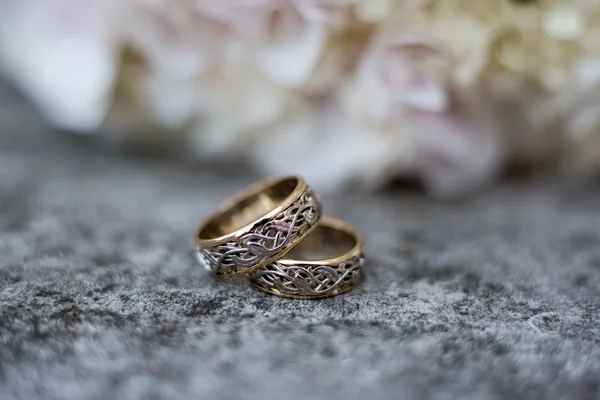 Detalles de la boda de un ramo de anillo —  Fotos de Stock