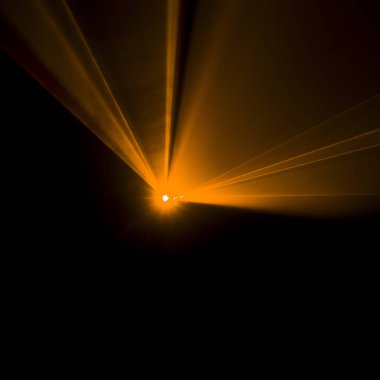 Lazer ışını turuncu