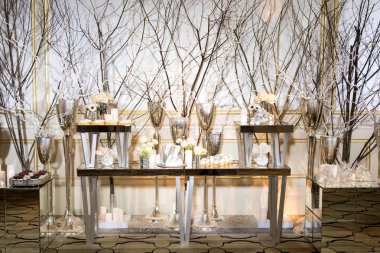 Şeker bar dekor. Kek, kurabiye, çiçekler lolipop