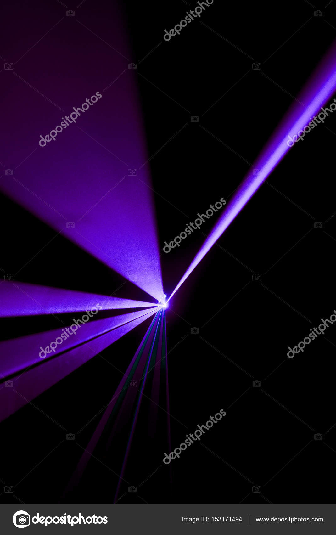 Laser Beam Purple On A Black Background Stock Photo Image By C Sergmam