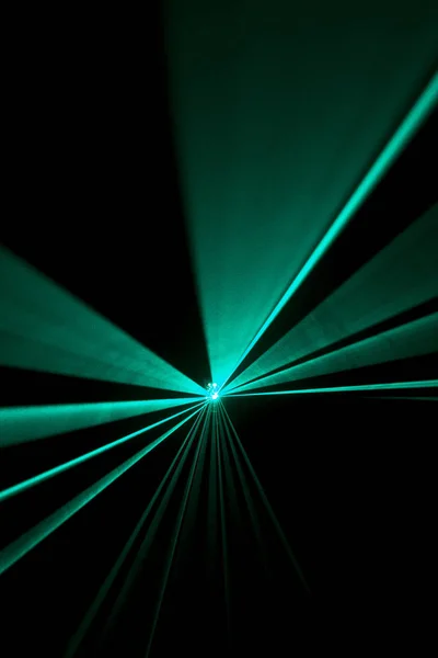Laser beam  light blue on a black background — Stock Photo, Image