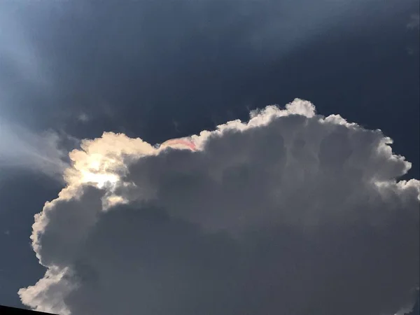 Nuvens Céu Com Cor — Fotografia de Stock