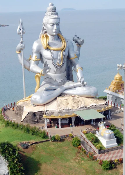 Posąg Shivy Idola Murdeshwarze Karnataka — Zdjęcie stockowe