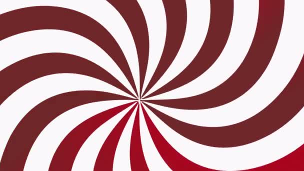 Hypnotisierende Gehirnwäsche hypnotisierende Spiralschleifen-Animation — Stockvideo