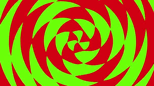 Hipnotyzerskie pranie mózgu obracająca się hipnotyczna animacja pętli spiralnej — Wideo stockowe