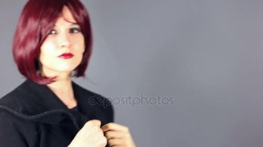 Sonbahar moda giyim moda Model gösteriş