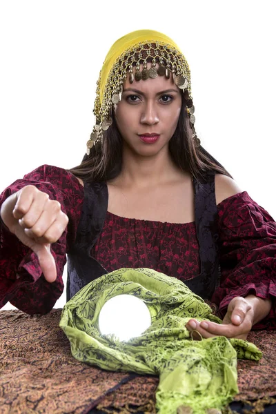 Fortune Teller em um fundo branco — Fotografia de Stock