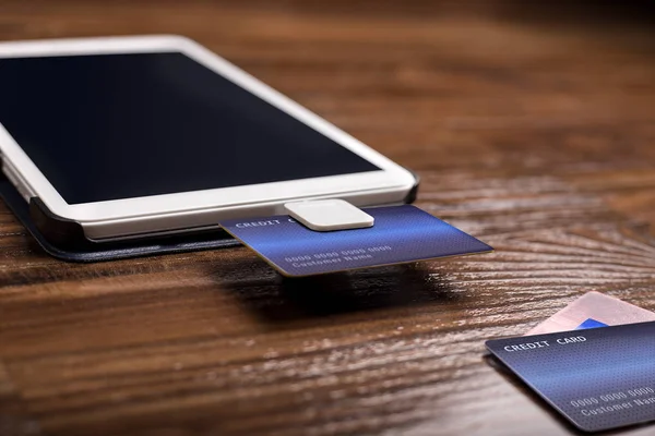 Credit Card Swipe or Chip Reader — Stock Photo, Image
