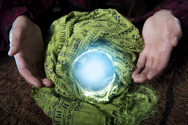 Close up of a mystic Crystal Ball