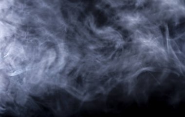 Arkadan aydınlatmalı duman ya da siyah bir arka plan vape